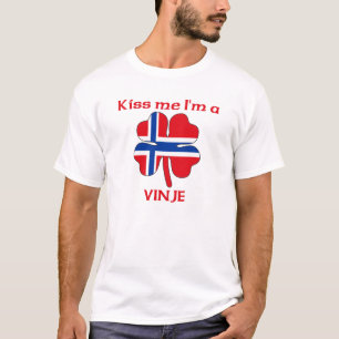T-shirt Norvégiens personnalisés m'embrassent que je sui
