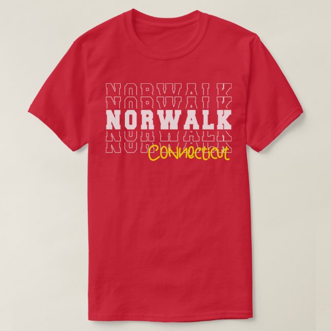 T-shirt Norwalk city Connecticut Norwalk CT (Design devant)