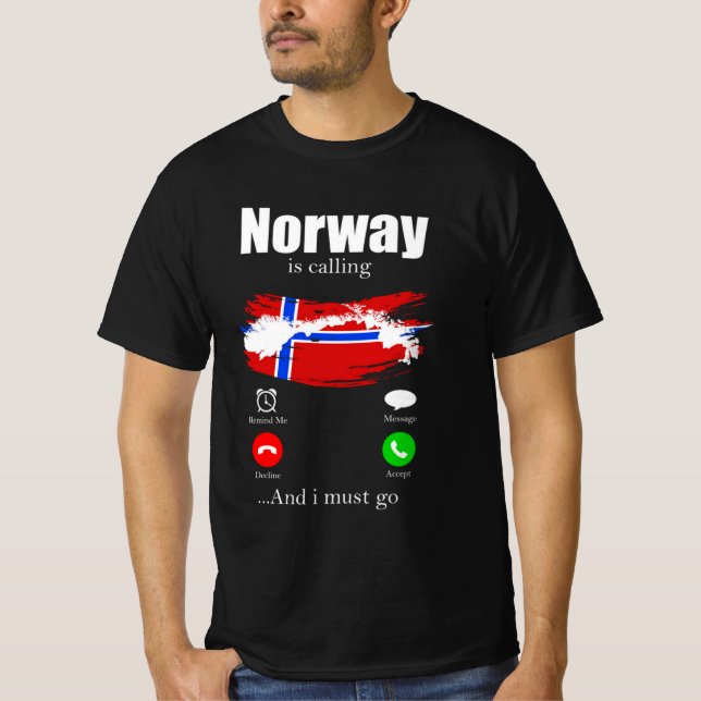 T-shirt Norway is calling (Devant)