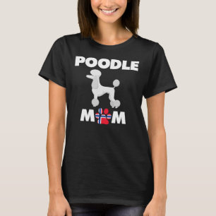 T-shirt Norwegian Chien Poodle Maman