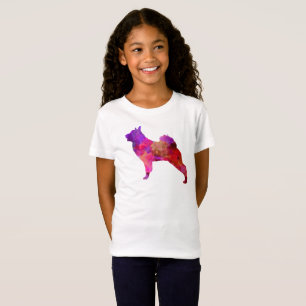 T-Shirt Norwegian Elkhound in watercolor