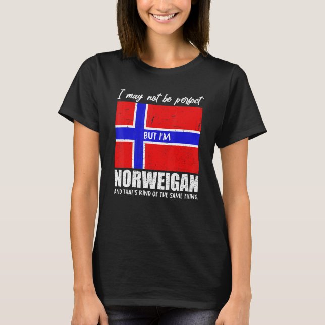 T-shirt Norwegian Pride Scandinavie Norvège Drapeau Fière  (Devant)