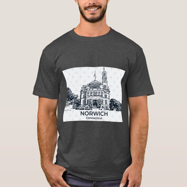T-shirt Norwich Connecticut (Devant)
