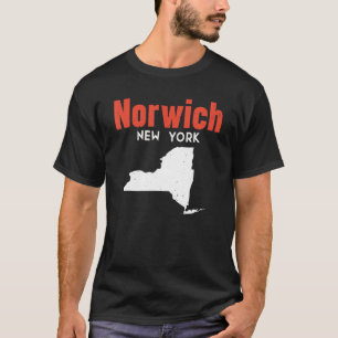 T-shirt Norwich New York États-Unis Amérique Voyage New Yo
