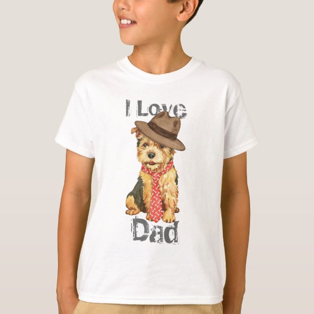 T-shirt Norwich Terrier Papa (Devant)