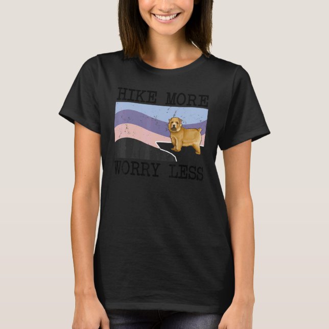 T-shirt Norwich Terrier Randonnée Plus Inquiète Moins Grap (Devant)