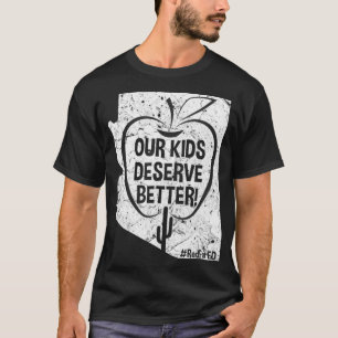 T-shirt Nos Enfants Méritent Mieux Rouge Pour Ed Femmes H