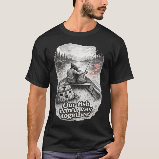 T-shirt Nos poissons sont partis ensemble (Devant)