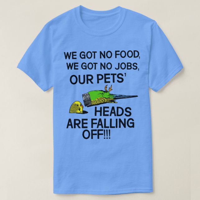 T-SHIRT NOS TÊTES D'ANIMAUX TOMBENT. (Design devant)
