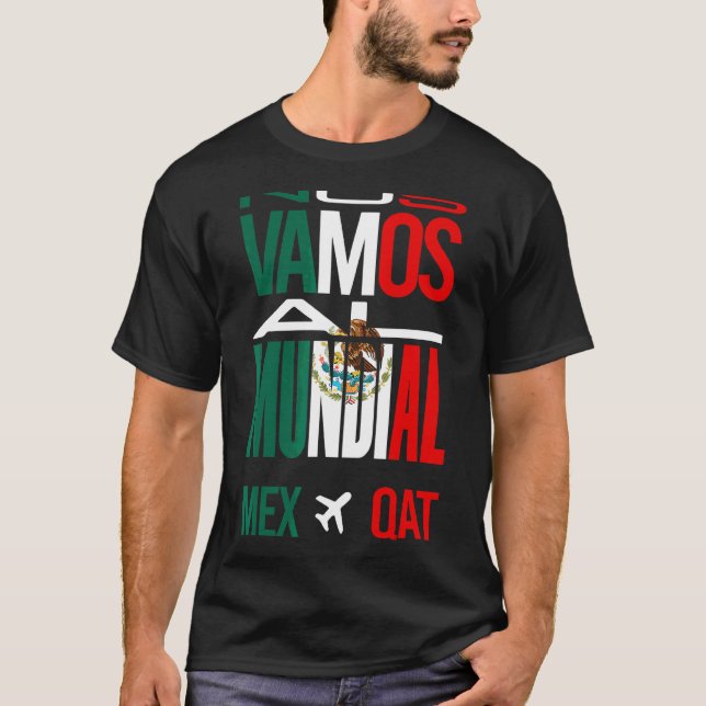 T-shirt Nos Vamos Al Mundial Mexique 2022 Mexique Pride (Devant)