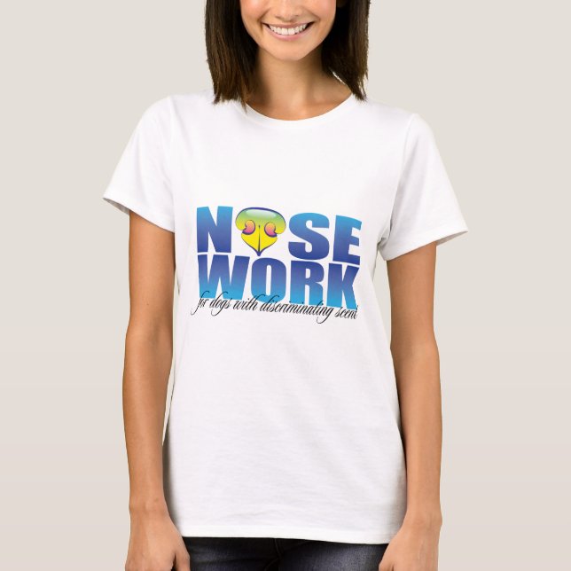 T-shirt Nosework pour des chiens avec le parfum distinctif (Devant)