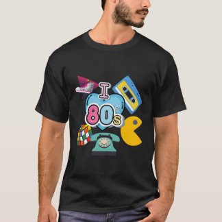 T-shirt Nostalgic I Love The 80'S Trip Down Memory Lane 80