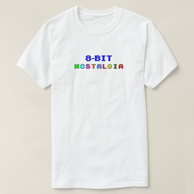T-shirt Nostalgie à 8 bits (Design devant)