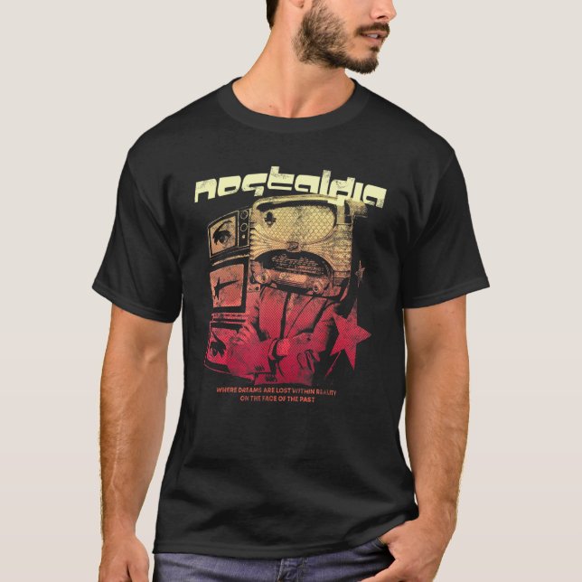 T-shirt Nostalgie De Evantube Retrohead Summer (Devant)