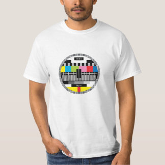 T-shirt Nostalgie Retro TV Monoscopes Pas de signal