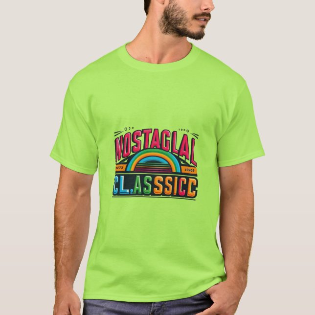 T-shirt Nostalgique classique (Devant)