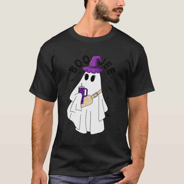 T-shirt Nostalgique Costume Fantôme Halloween Pour Femmes  (Devant)