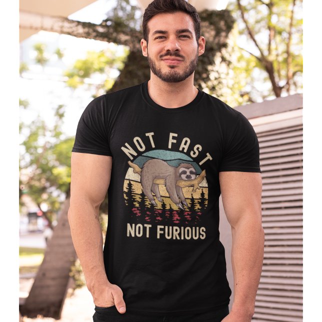 T-shirt Not Fast Not Furious Funny Sloth Sleeping (Créateur téléchargé)
