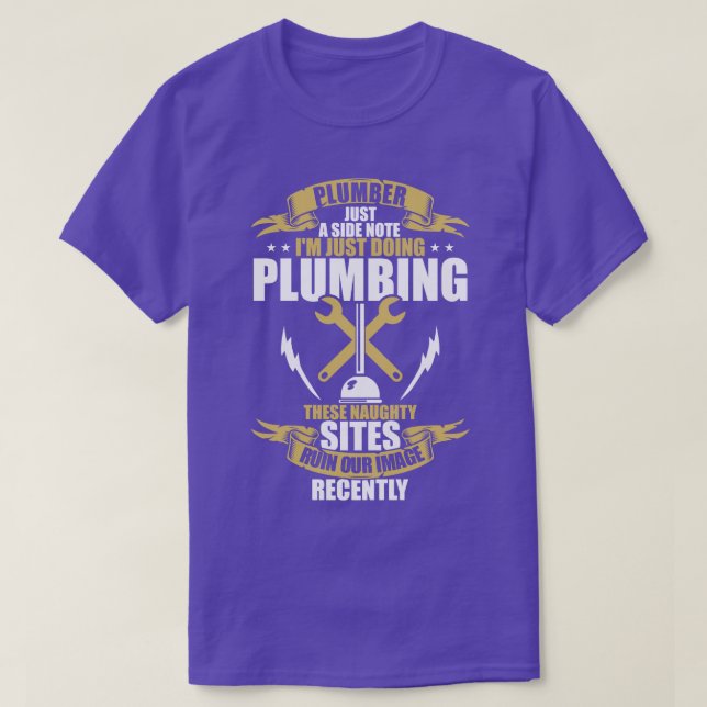 T-shirt Nota côté simple de plomberie (Design devant)