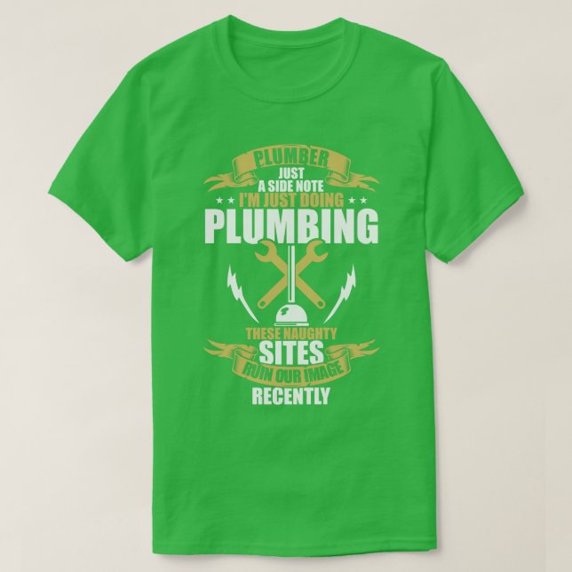 T-shirt Nota côté simple de plomberie (Design devant)