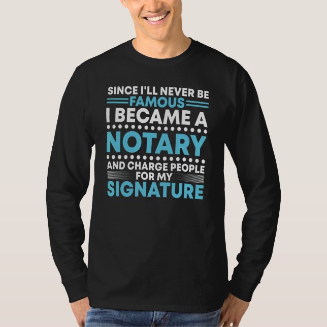 T-shirt Nota Signature Mobile Notaire Public (Devant)