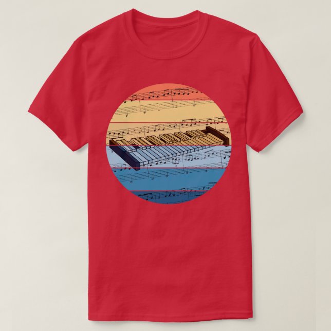 T-shirt Notation de musique Xylophone Percussionniste Xylo (Design devant)