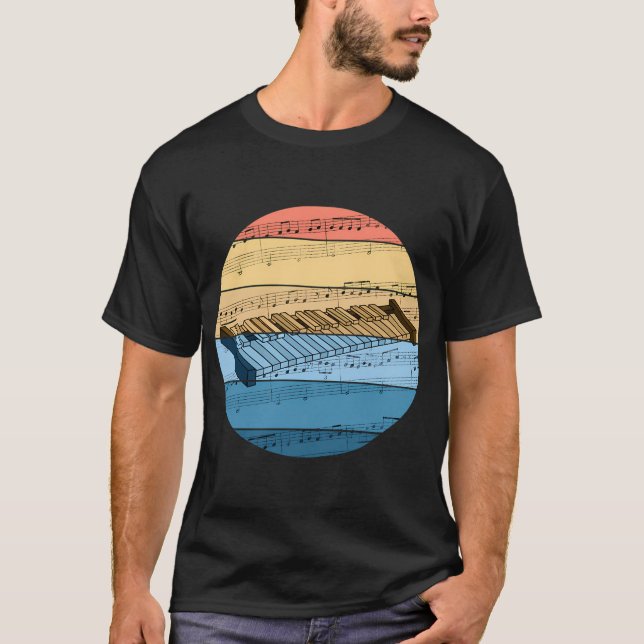 T-shirt Notation musicale du xylophone Xylophoniste Percus (Devant)