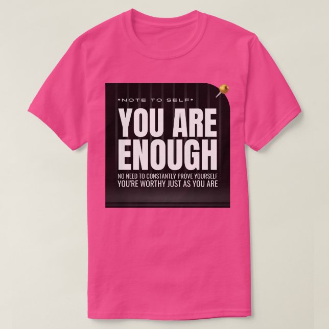 T-shirt Note à SYvous êtes assez (Design devant)
