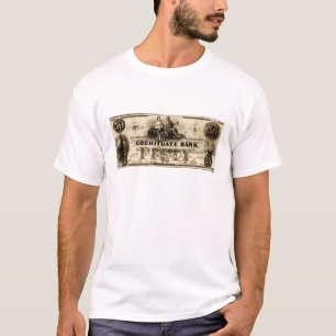 T-shirt Note de 50 dollars Cochituate 1853