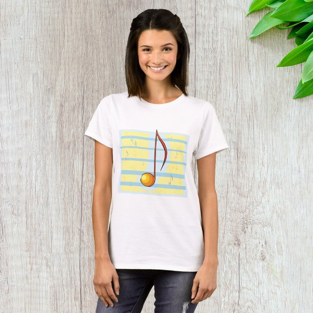 T-shirt Note de musique abstraite pastel partition (Créateur téléchargé)