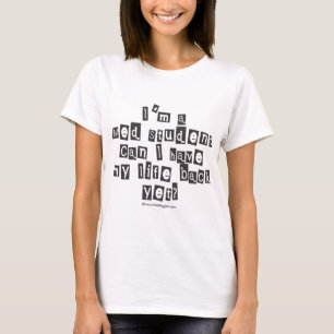 T-shirt Note de rançon d'étudiant de Med