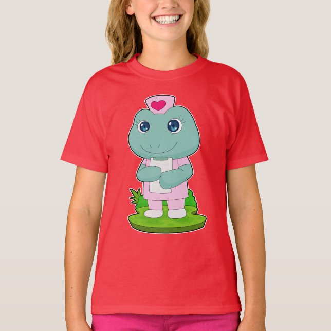T-shirt Note d'infirmière de grenouille (Devant)