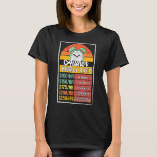 T-shirt Note horaire de l'auteur