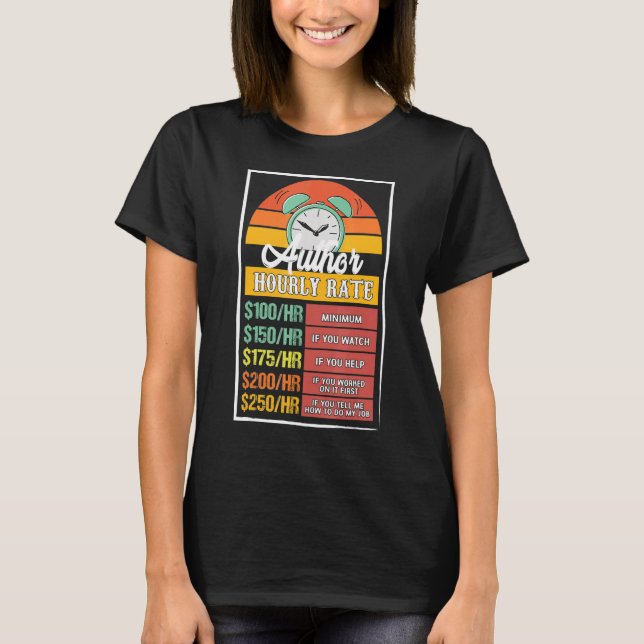 T-shirt Note horaire de l'auteur (Devant)