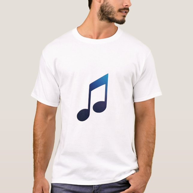 T-shirt Note musicale - huit notes (Devant)