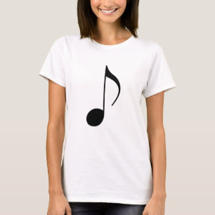T-shirt note musicale noire