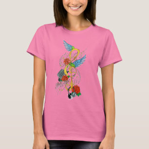 T-shirt notenschlüssel mireille