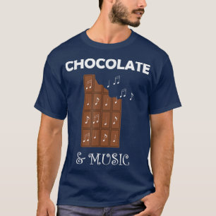 T-shirt Notes de chocolat et de musique Chocolatier musici