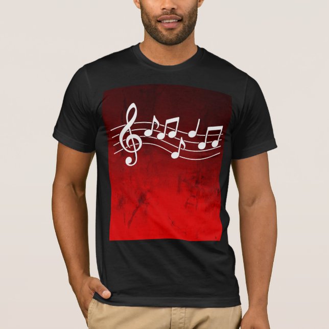 T-Shirt Notes de Musique (Devant)