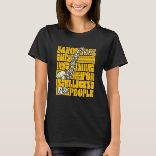 T-shirt Notes de musique de saxophone jazz Sax
