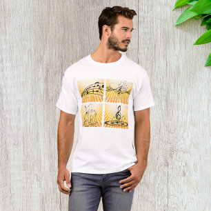 T-shirt Notes de Musique Explosion Abstraite