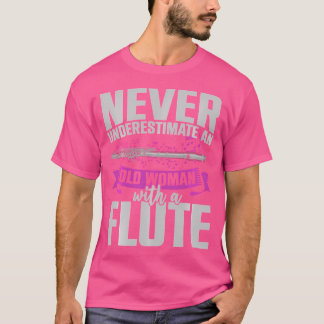 T-shirt Notes de musique Flutist à la retraite Musiciennes