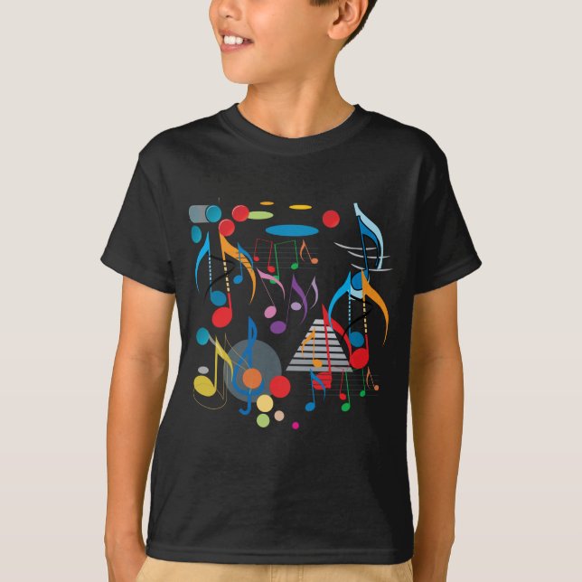 T-shirt Notes musicales (Devant)