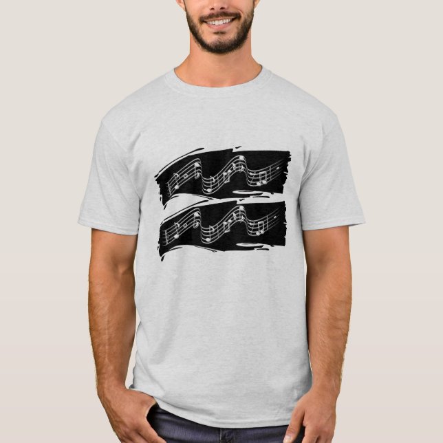 T-shirt Notes musicales (Devant)