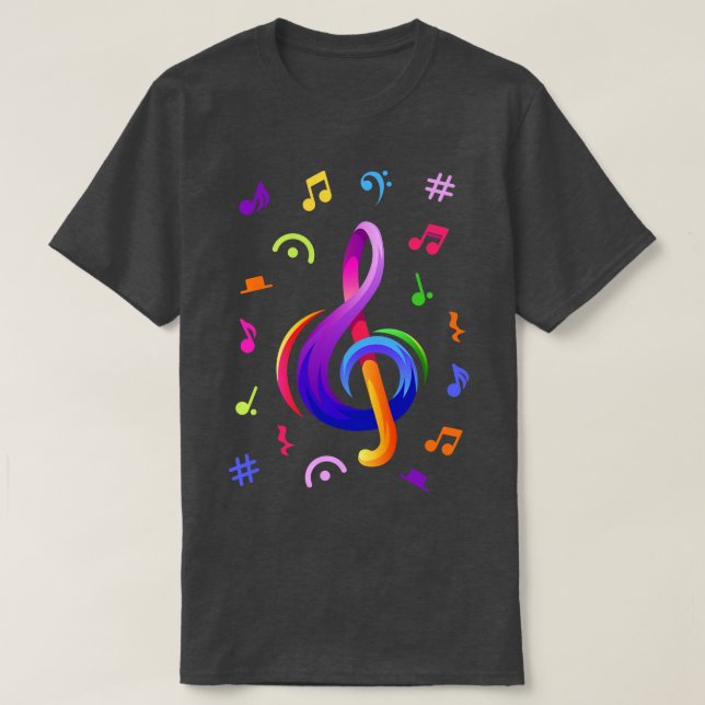 T-shirt Notes musicales (Design devant)