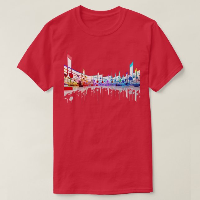 T-shirt Notes musicales (Design devant)