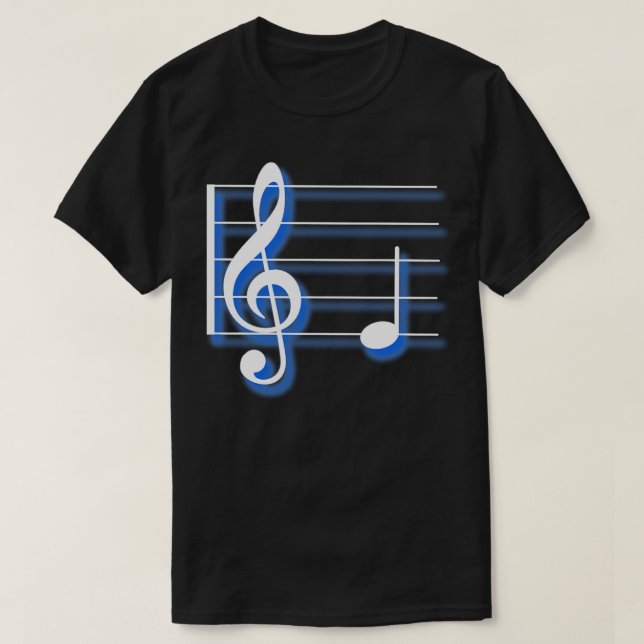 T-shirt Notes musicales 1 (Design devant)