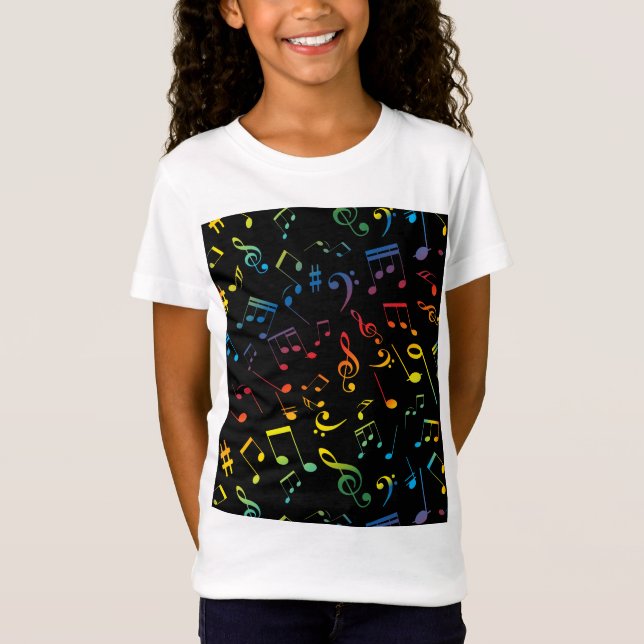 T-Shirt Notes musicales 5 (Devant)