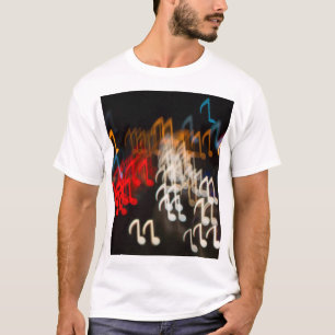 T-shirt notes musicales Abstraites : lumières bokeh arrièr
