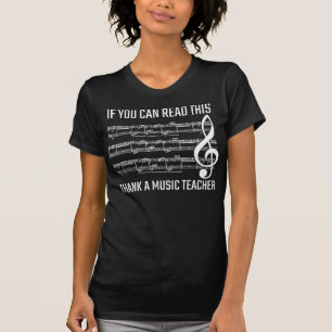 T-shirt Notes musicales compliquées Enseignant de la musi